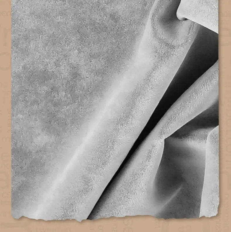 soft textured gray suede fabric with a subtle sheen and gentle folds from a men suede baseball cap thickened winter hat