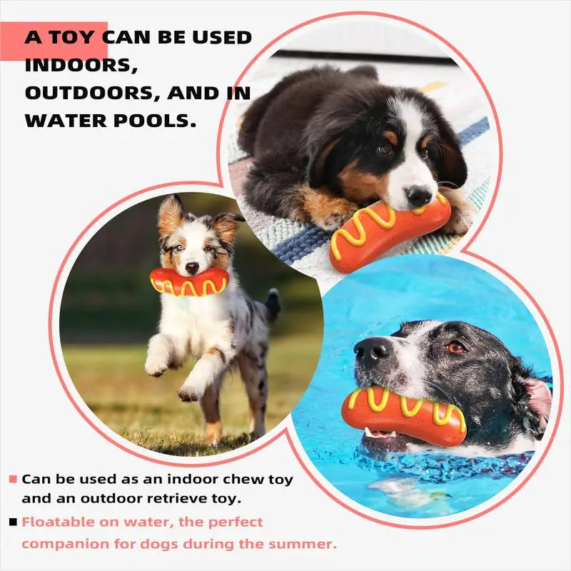 Juguete indestructible para masticar perros con sonido, limpiador de dientes de goma