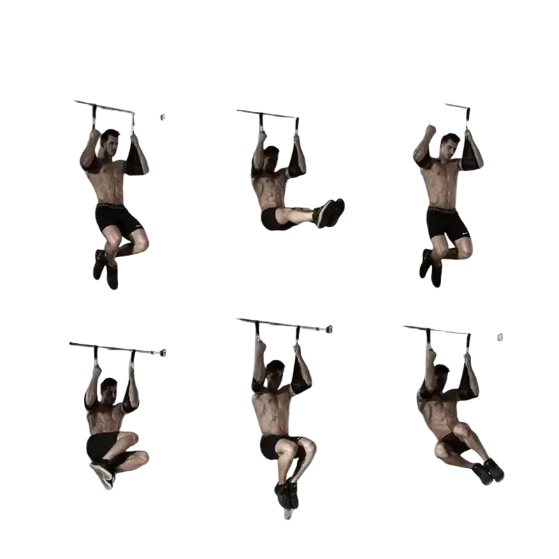 Black padded pull-up bar with adjustable height and secure grip handles for ab sling straps heavy duty hanging leg raise straps