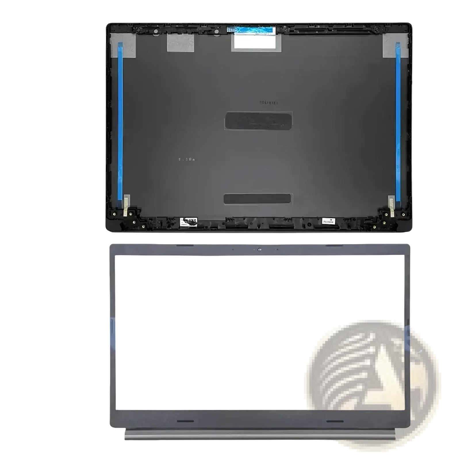 Black plastic back panel and bezel assembly for toshiba laptop shown as replacement housing case for acer aspire 5 a515