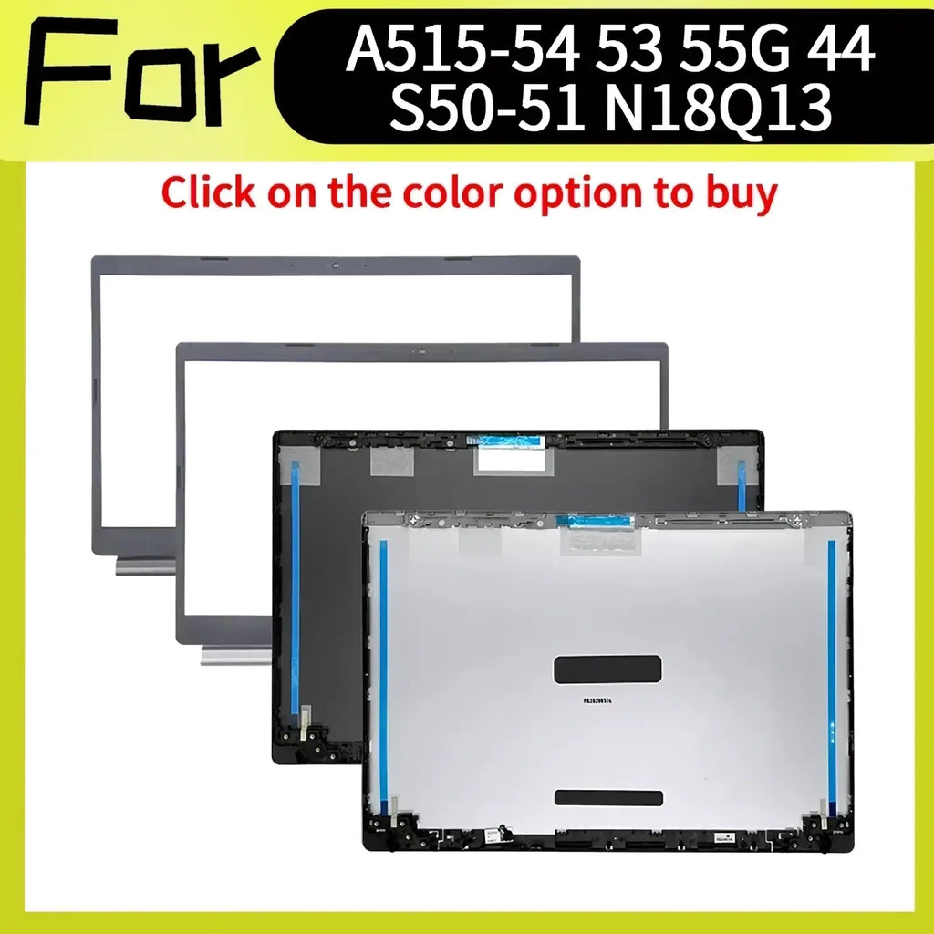 Gray laptop screen bezel frame for acer aspire 5 a515 replacement compatible with a515-54 53 and s50-51 models