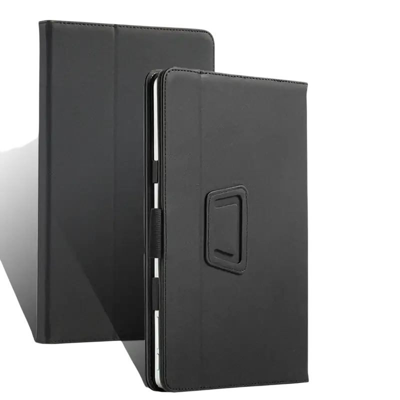 Black leather-style protective case with stand and cutouts for acer iconia tab p10 10.4 inch tablet