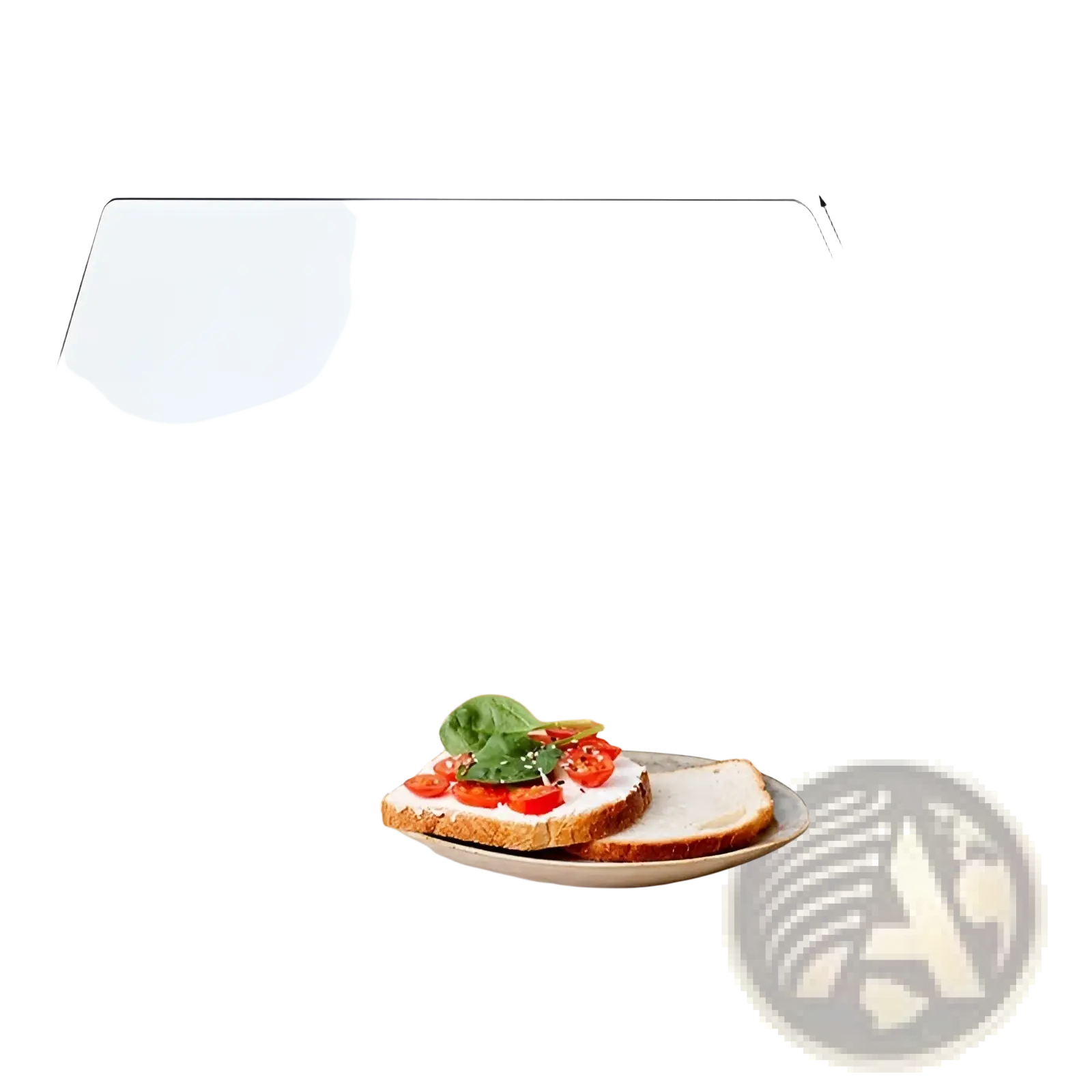 Clear acrylic cutting board non slip kitchen mat measuring 45cm by 30cm with a thin 1.2 inch profile