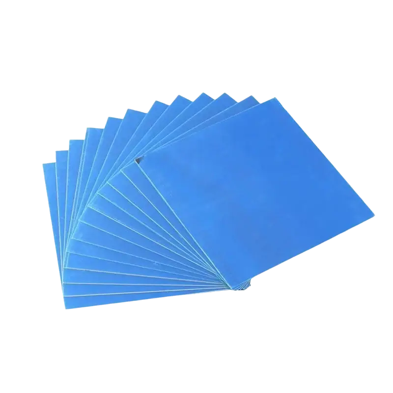 Blue rectangular silicone pads 12 pieces for acrylic mirror wall stickers in home living room bedroom use