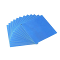 Blue rectangular silicone pads 12 pieces for acrylic mirror wall stickers in home living room bedroom use