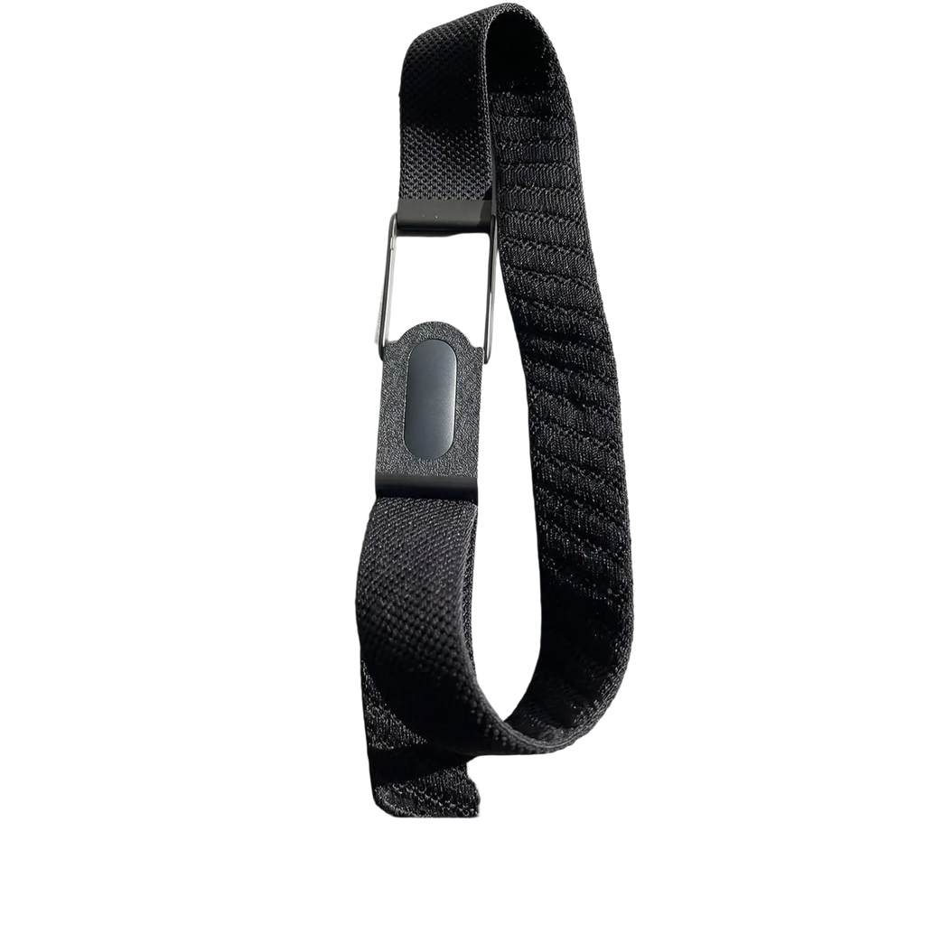 Black woven elastic adapter bracket frame for fitbit air with minimalist metal buckle and magnetic clasp