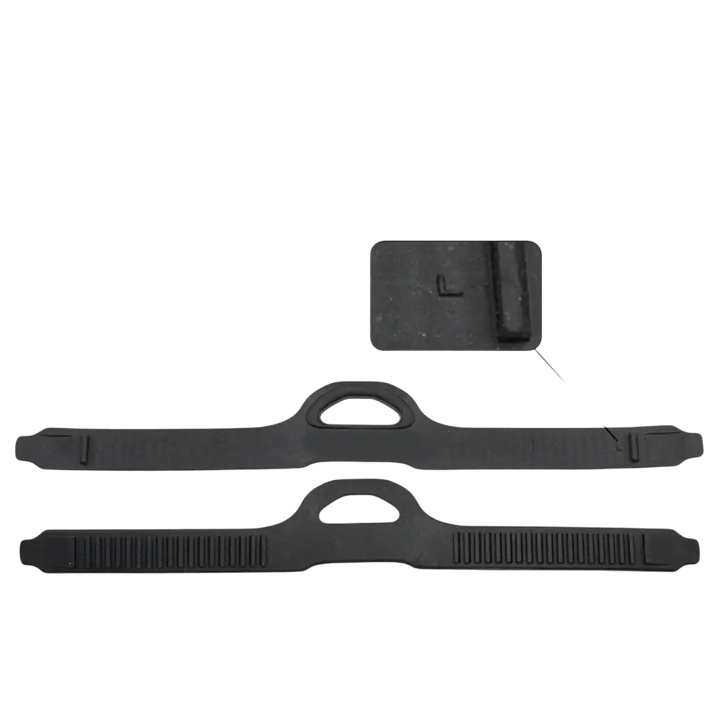 Black adjustable fin strap model xj-001b made of tpr material with quick release offers durable support
