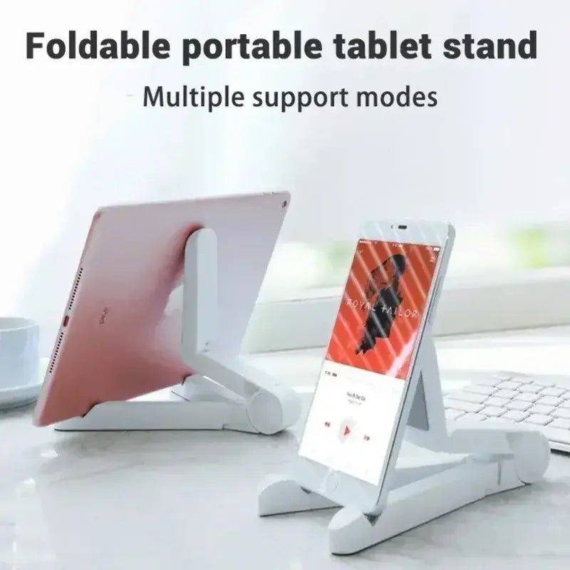 White foldable adjustable stand holder for ipad air pro with multiple support modes and adjustable angle