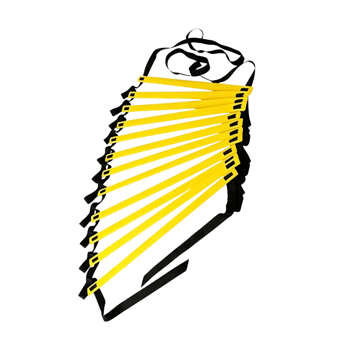 Yellow and black agility training kit ladder with sleek interlocking design for sports agility training and speed drills