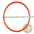 Bright orange plastic agility training ring with smooth rounded design for soccer speed and exercise equipment