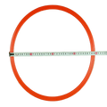 Bright orange plastic agility training ring with smooth rounded design for soccer speed and exercise equipment