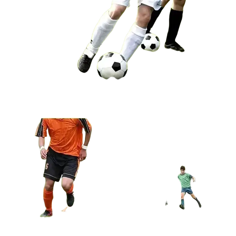 Black and white soccer ball with classic pentagonal panels included in agility training set with speed ladder and cones