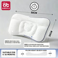 White aibedila orthopedic toddler neck pillow with contoured design featuring breathable mesh and antibacterial tpe fabric