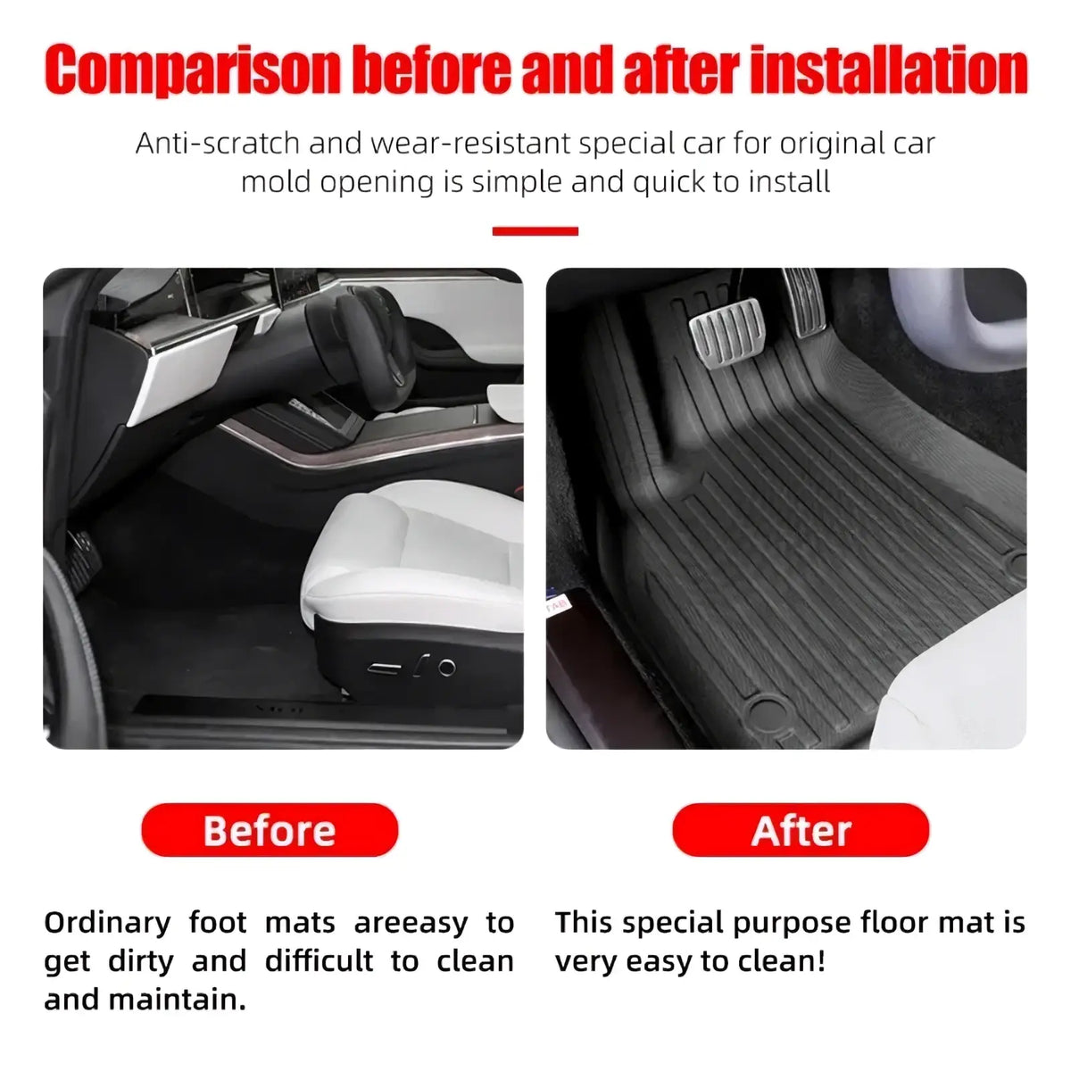 Black rubber seat back mat with ribbed texture and molded contours for snug fit compatible with Aion Hyper HT 2023