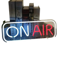 On air led neon sign usb wall art with glowing white on and red air text framed by bright white border