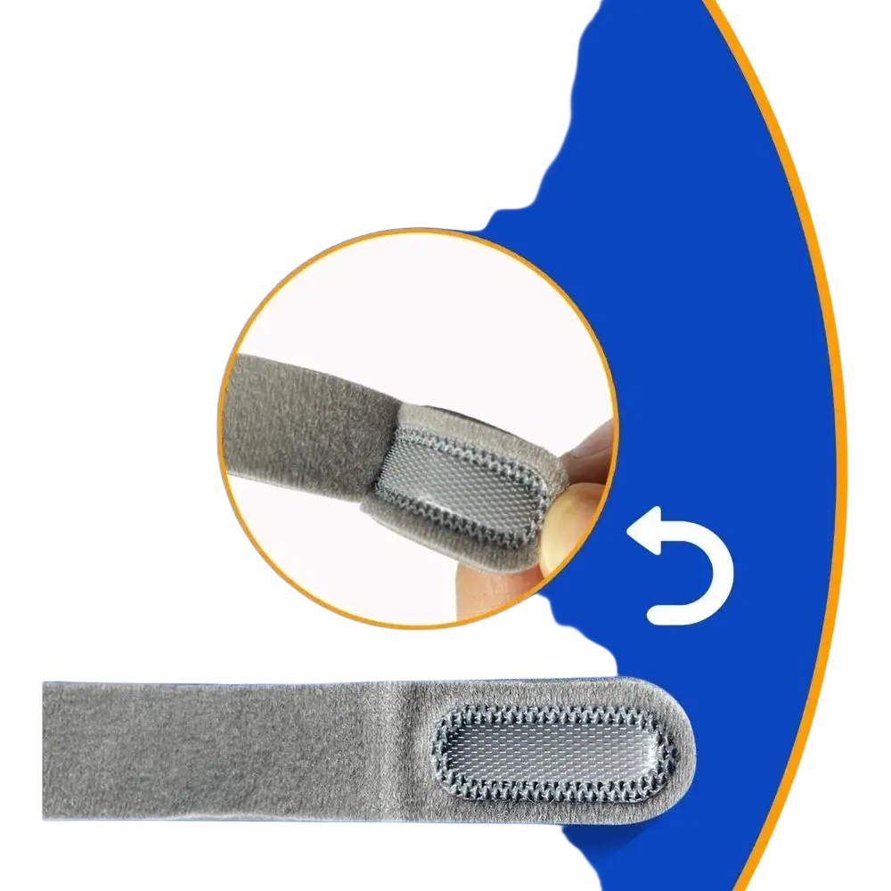 Gray adhesive strap with textured reinforced sticky surface for stronger stickiness in airfit f40 replacement headgear