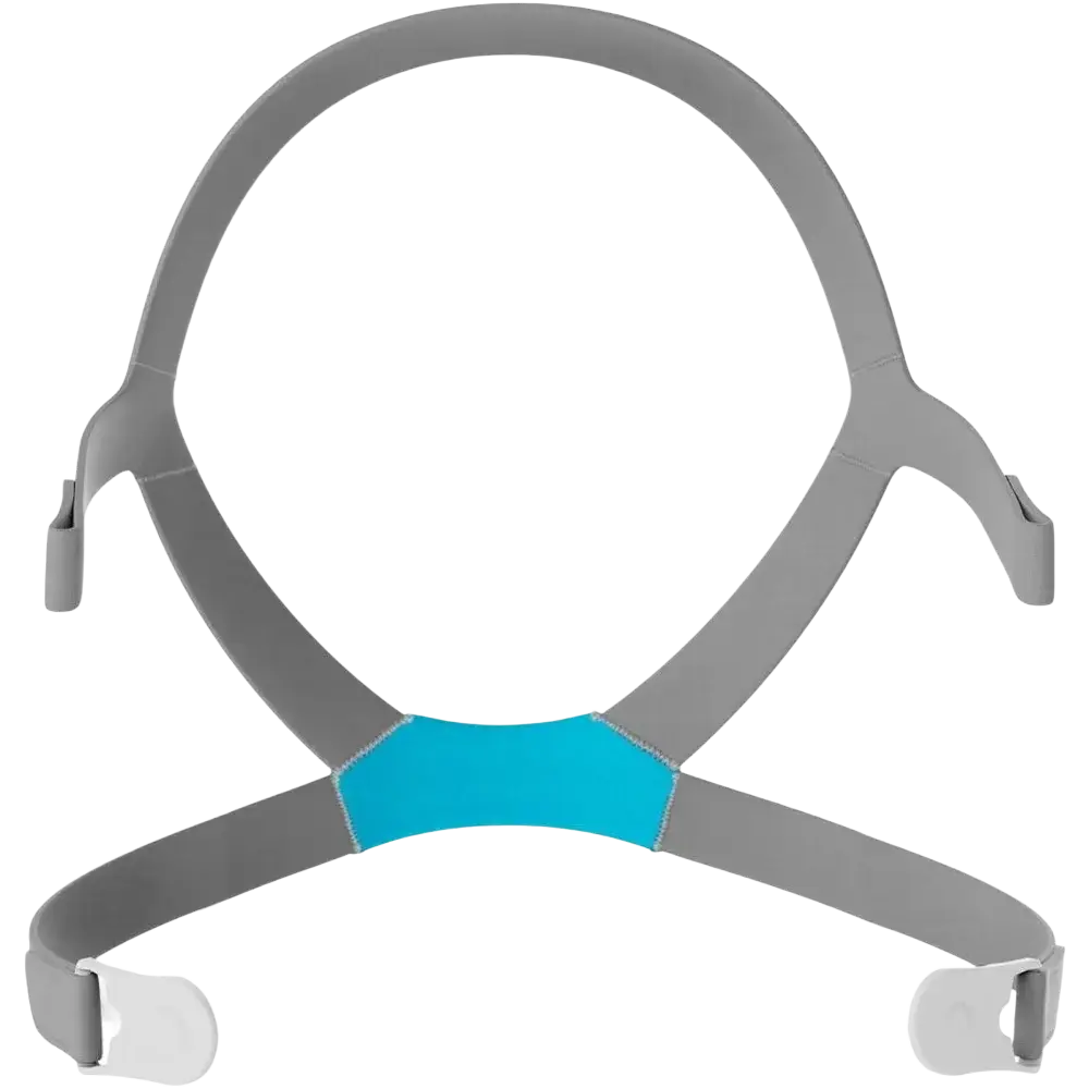 Airfit f40 replacement headgear with gray and teal plastic adjustable straps for cpap mask secure fit