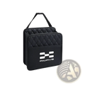 Black quilted fabric aiways u5 backseat organizer with white always logo for car seat storage and organization