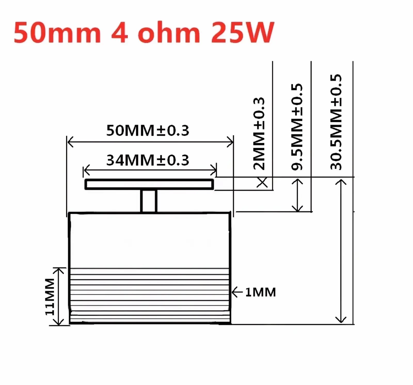 Aiyima 25w full range sound exciter speaker with 50mm 4 ohm driver featuring precise rectangular multilayer design