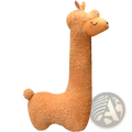 Cute tan alpaca plush toy pillow with soft textured fur and closed eyes large white stuffed animal 75cm