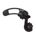 Black ztto cg-06 cnc-7075 aluminium alloy bike chain tensioner stabilizer rear derailleur back side view