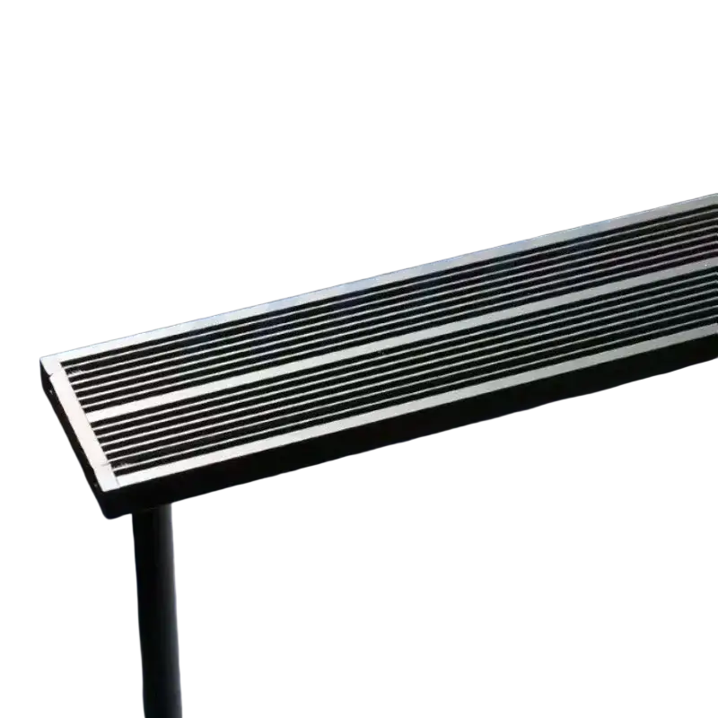A sleek rectangular aluminum alloy heat sink with parallel fins for efficient thermal conductivity in dc12v fish tank light