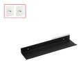 Black aluminum alloy wall mounted floating shelf 15.7 by 4.72 inches with punch-free adhesive stickers