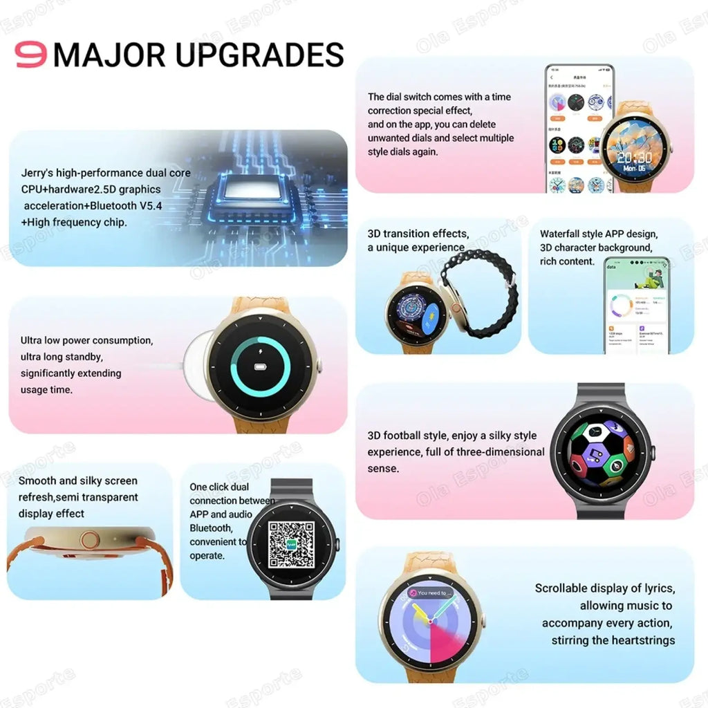 Amoled bluetooth call smart watch with sleek modern design and customizable 3d graphics watch faces for fitness tracking