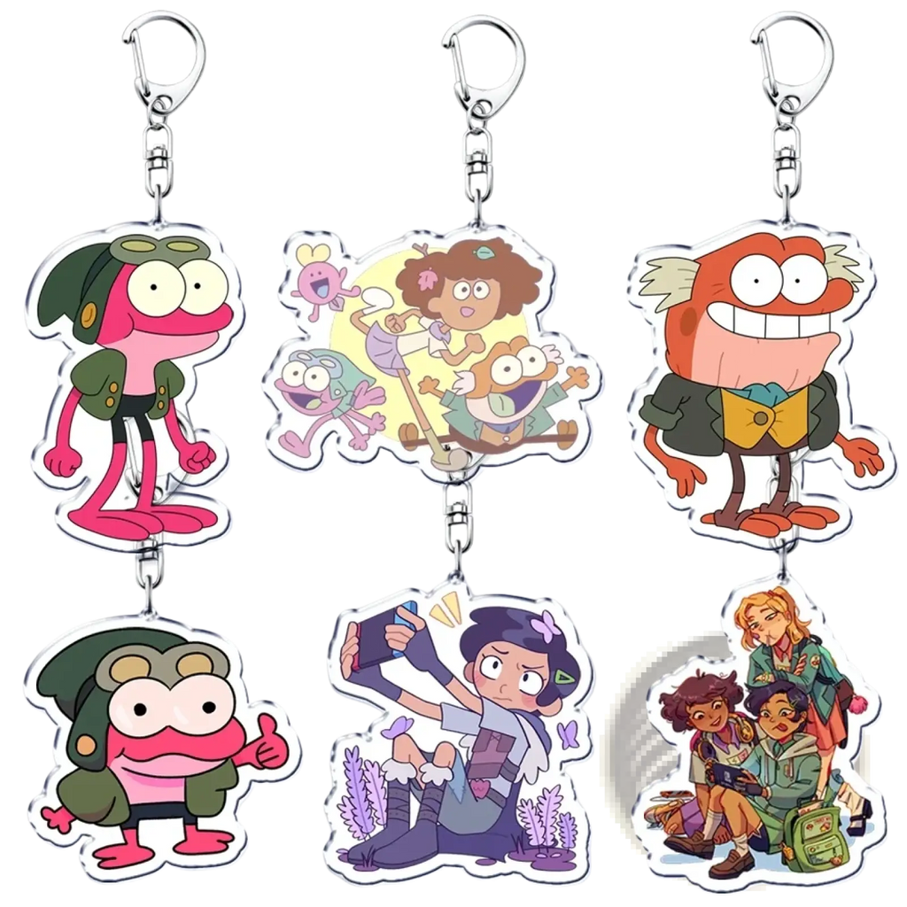 Clear acrylic keychains featuring colorful cartoon characters from the amazing world of gumball for keyring use