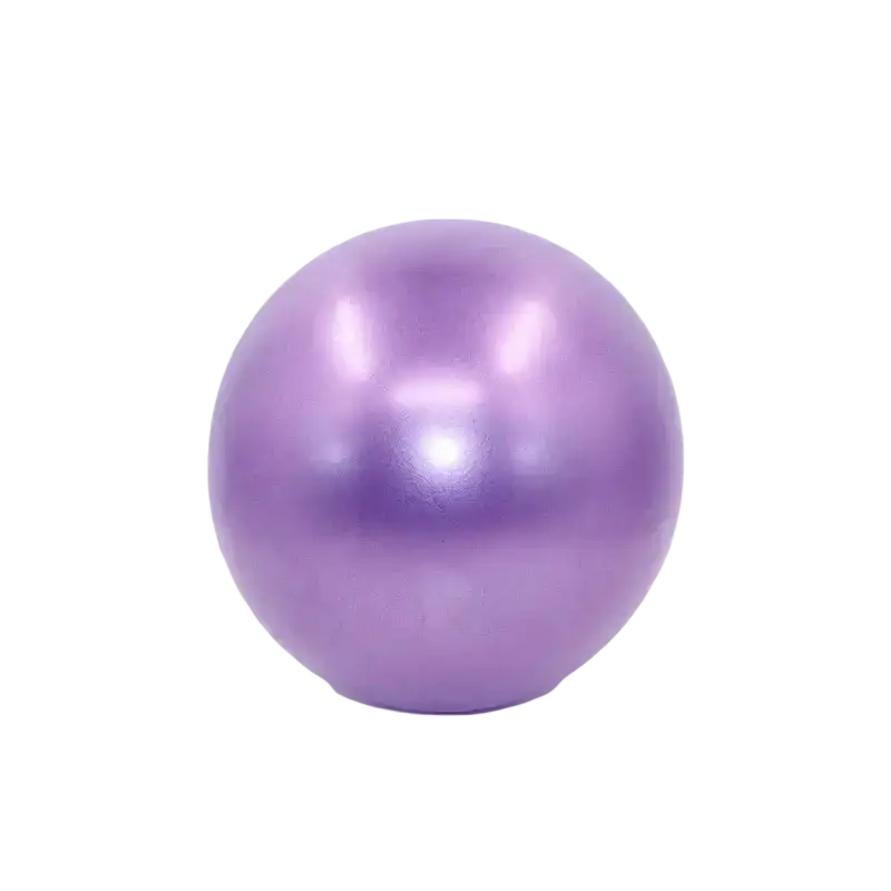 A smooth lavender anti-burst yoga ball with subtle sheen designed for balance training and preventing air leakage