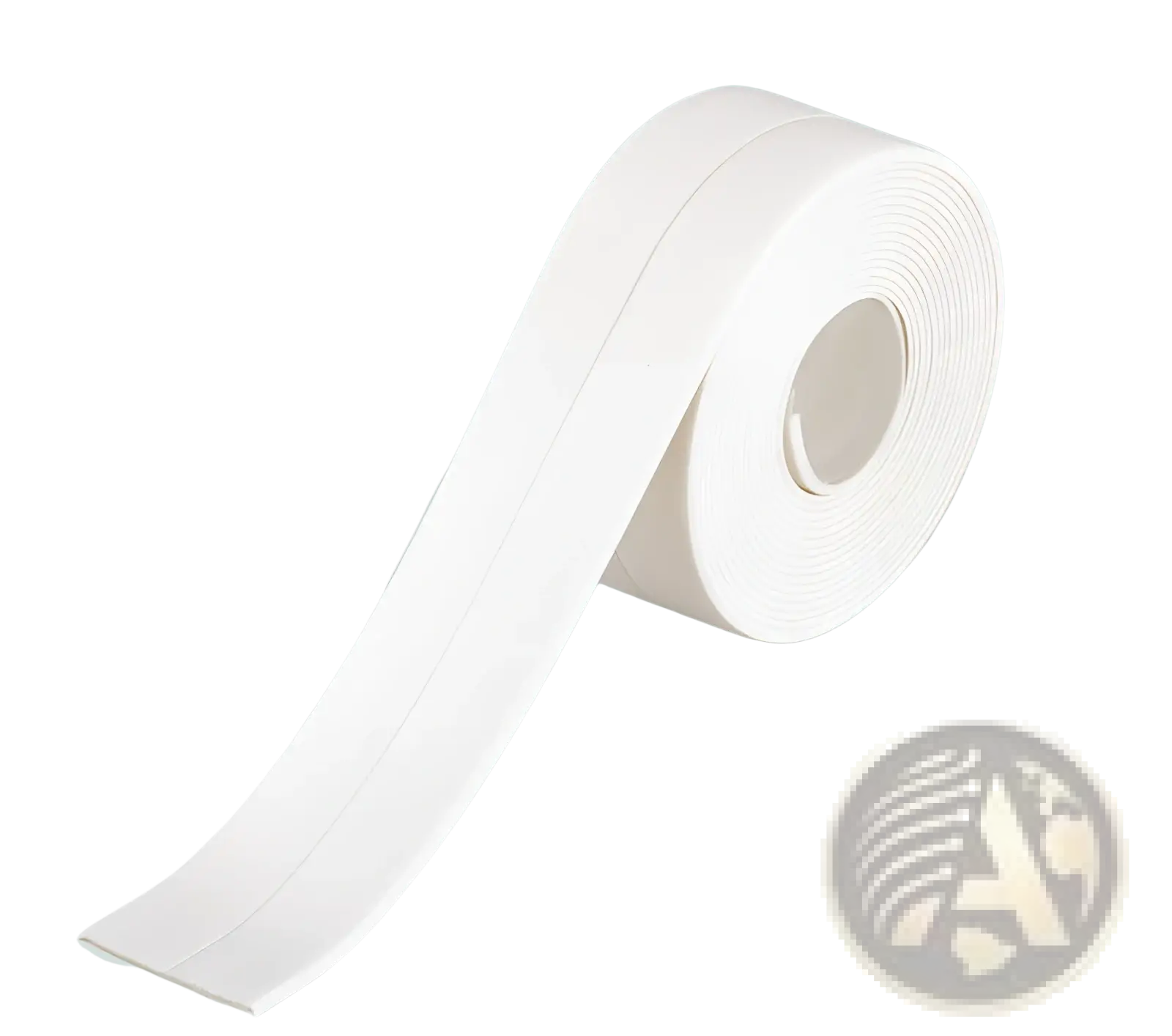 White smooth flexible adhesive pvc seam tape for anti-mildew waterproof kitchen sealant strip