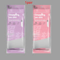Pink and white antibacterial massage insoles with stepping on shit branding for shock absorbing arch support