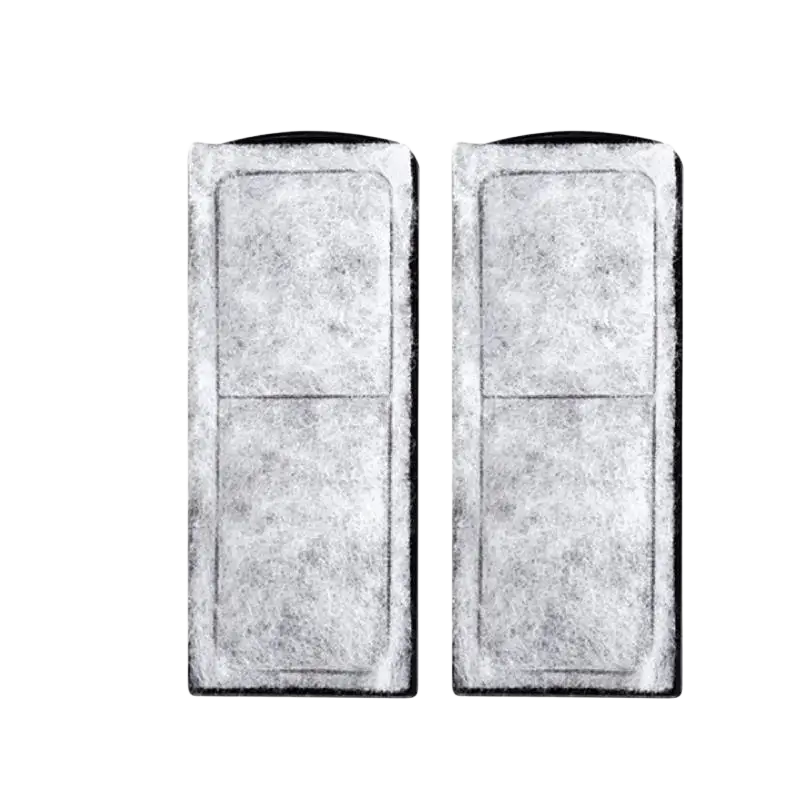 Gray felt aquarium carbon filter cotton pads 6pcs with manual measurement 135mm height and 56mm width