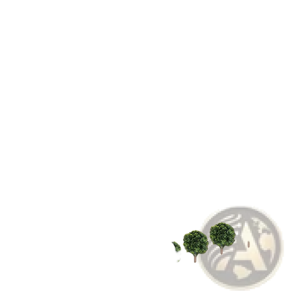 Artificial boxwood ball topiary trees with spikes in compact spherical shape with dense green foliage in terracotta and wicker pots