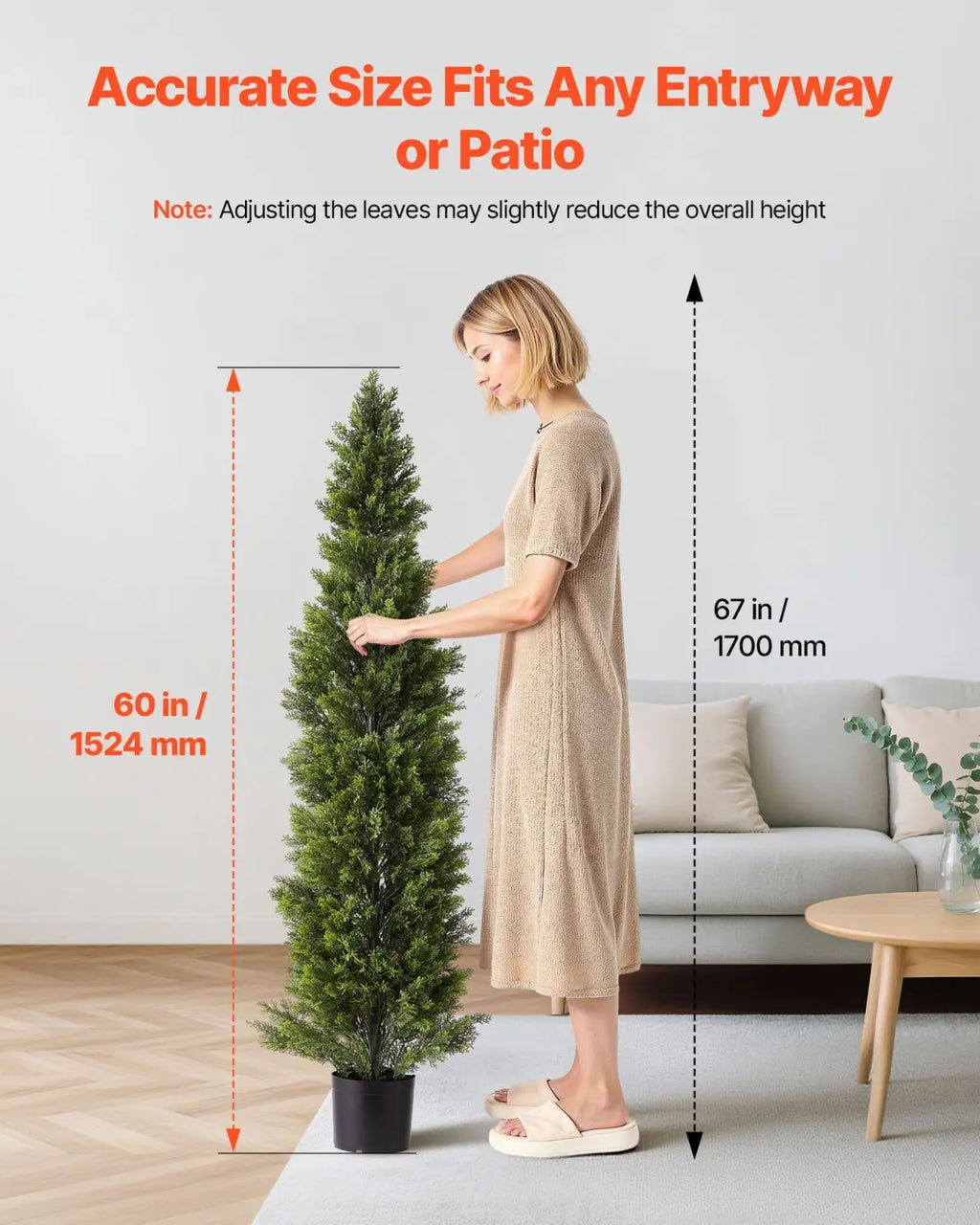 Artificial cedar topiary trees 60 inch set of 2 tall slender evergreen with dense green foliage in black pots