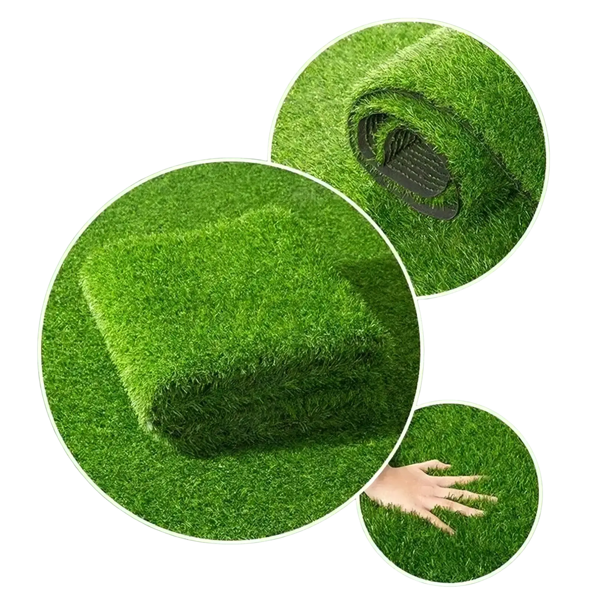 Artificial grass mat indoor outdoor green turf carpet with vibrant dense green artificial grass and black rubber backing