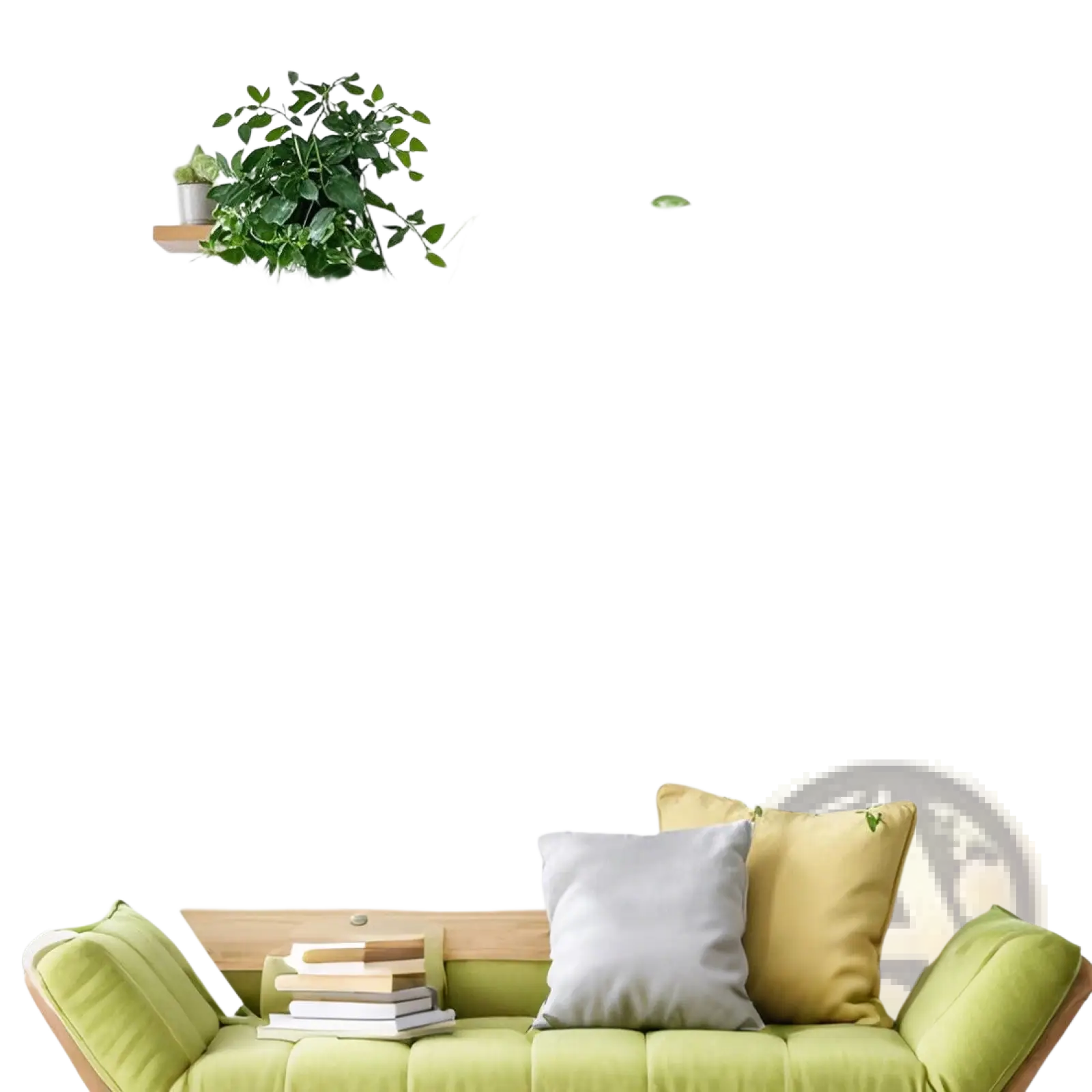 Artificial hanging plants 3 pack with lush trailing greenery and glossy leaves displayed on wooden shelves