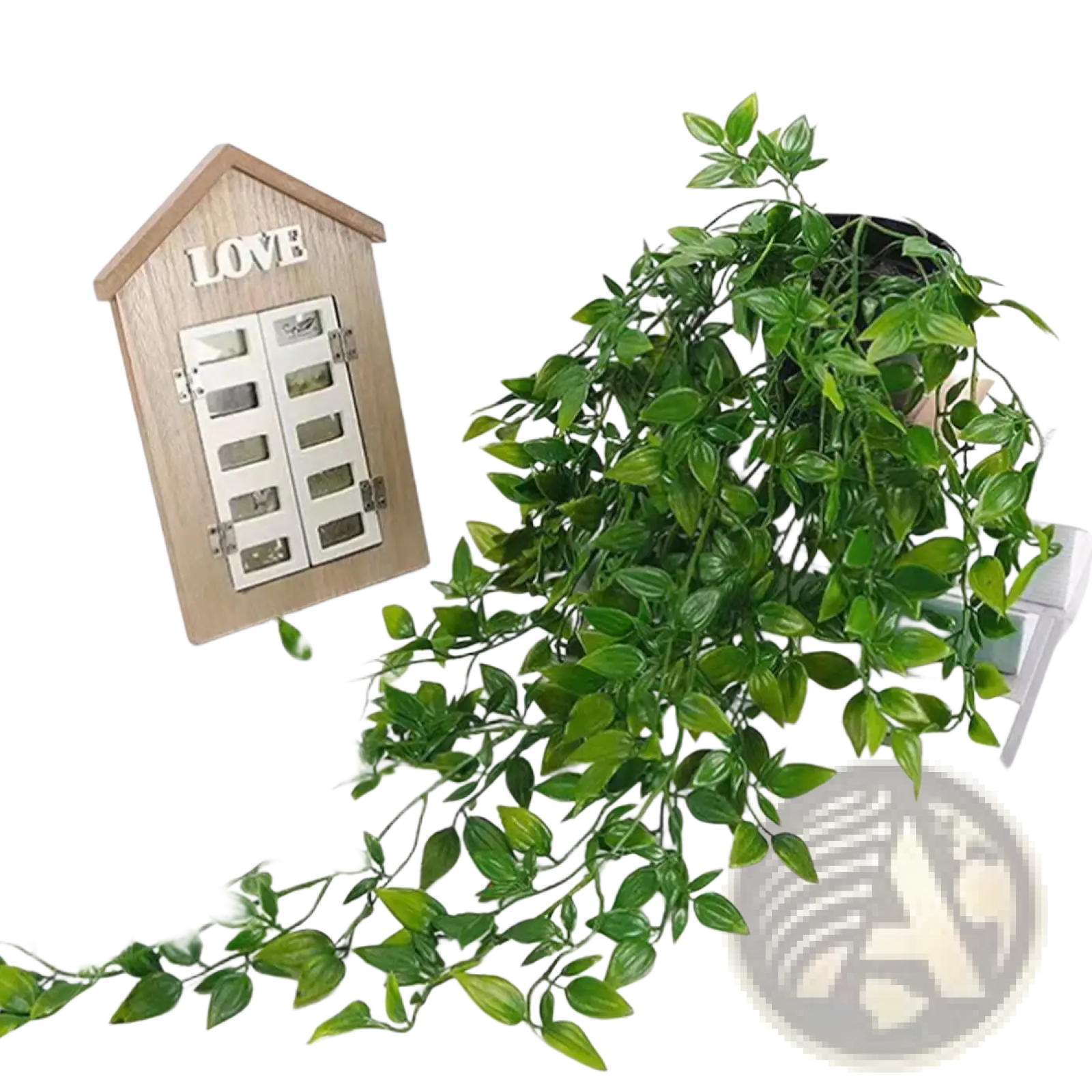 Artificial hanging plants 4 pack green artificial ivy vine with realistic leaf texture and natural-looking stems