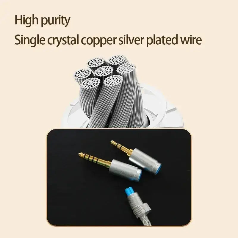 Artti Sr5s balanced armature in-ear earphones with silver-plated single crystal copper wire and gold-tipped 35mm connectors