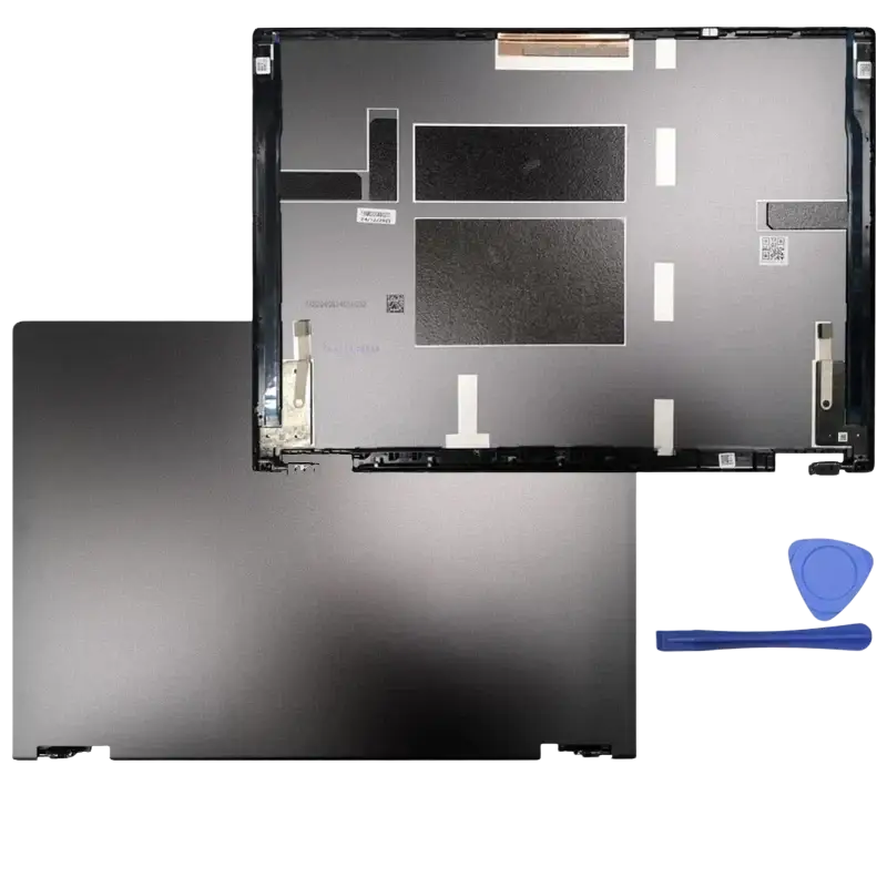 Black matte finish laptop lid cover with internal components for asus tuf gaming a16 replacement shell case parts