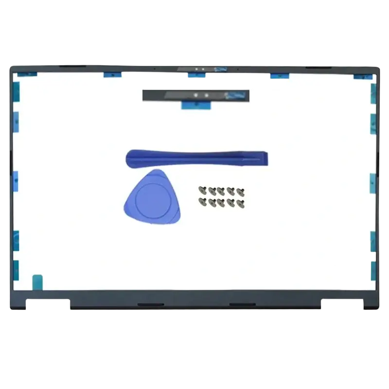 Black plastic laptop camera frame with three circular holes for infrared assembly for asus tuf gaming a16 replacement shell case