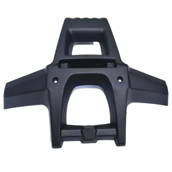 Black plastic atv front bumper protection frame shell rear side with integrated handlebar support and mounting holes