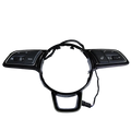 Black plastic Audi A4 B9 A3 8y steering wheel control module with integrated audio climate and vehicle function buttons
