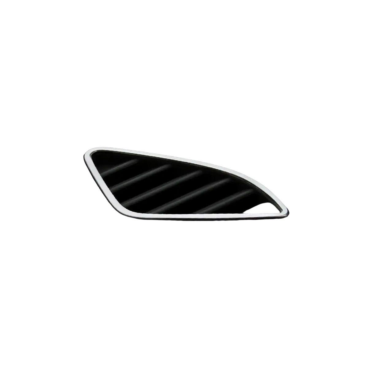 Silver-trimmed air vent cover with sleek angular design for Audi Q3 2012-2016 interior trim decoration set