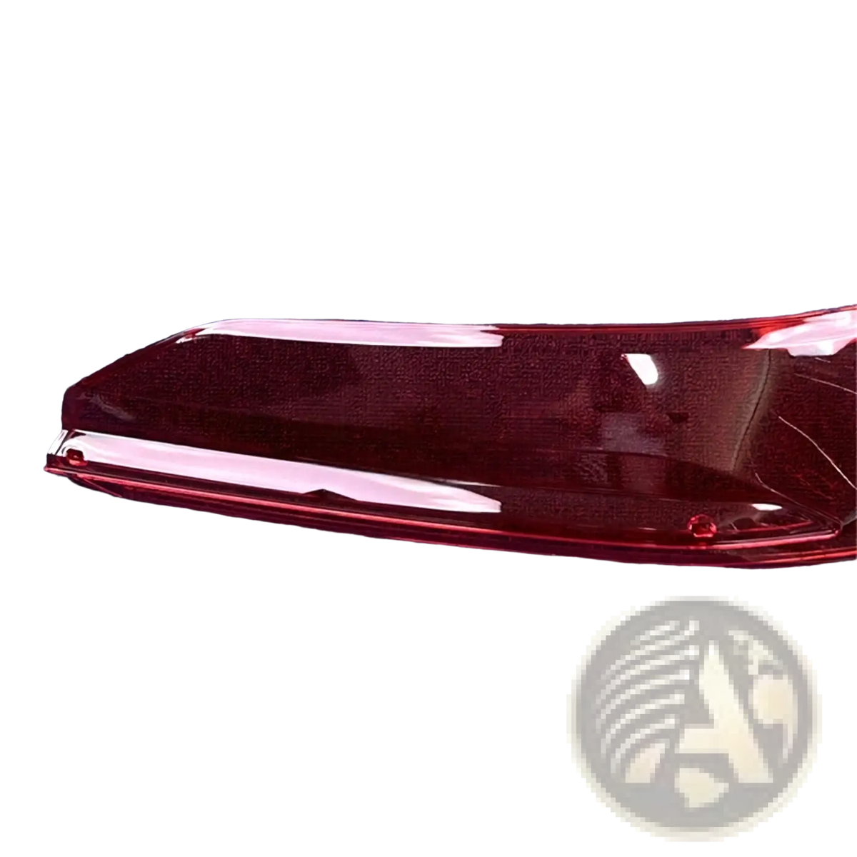 Audi q7 2020-2024 tail light shell replacement cover with a glossy red plastic side mirror cover featuring a sleek curved design
