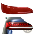 Red translucent plastic tail light shell replacement cover for audi q7 2020-2024 designed for volkswagen vehicles