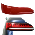 Red translucent plastic tail light shell replacement cover for audi q7 2020-2024 designed for volkswagen vehicles