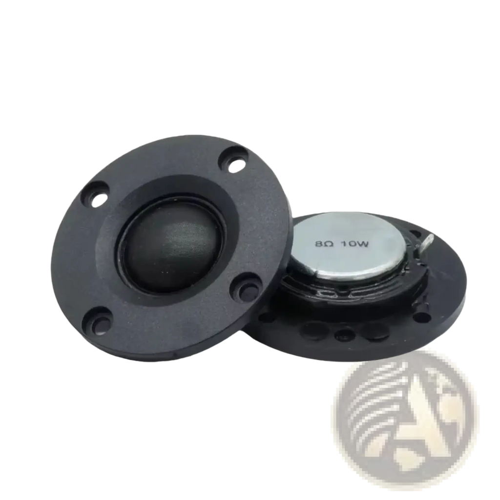 Auin 52mm hifi tweeter speaker 2pcs showing black circular drivers with matte finish and visible silver voice coil