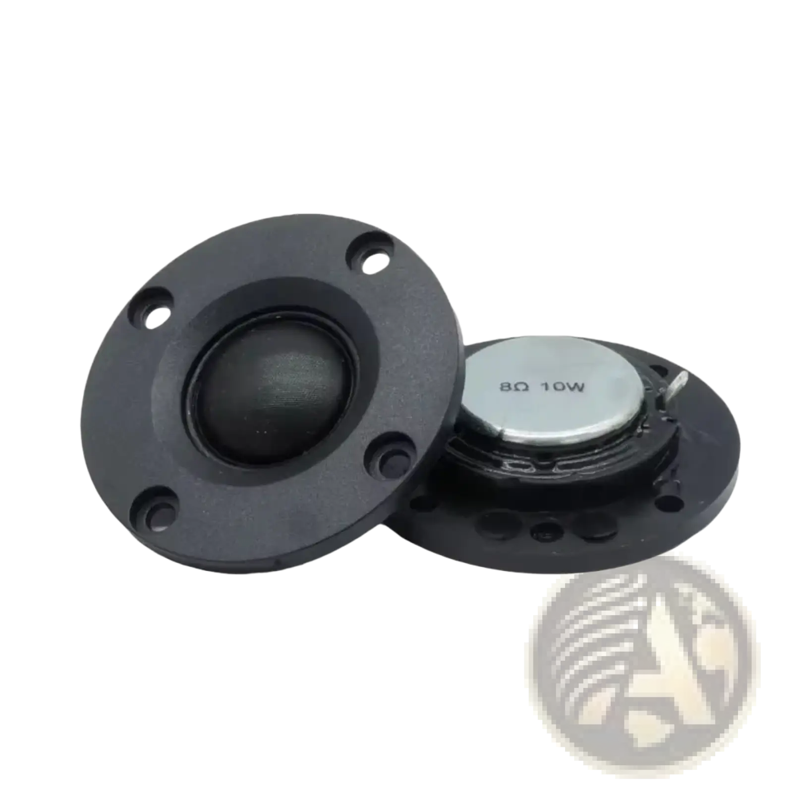 Auin 52mm hifi tweeter speaker 2pcs showing black circular drivers with matte finish and visible silver voice coil