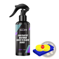 Black auto plastic restorer spray with gloss trim renovator label and 300ml capacity for back to black finish